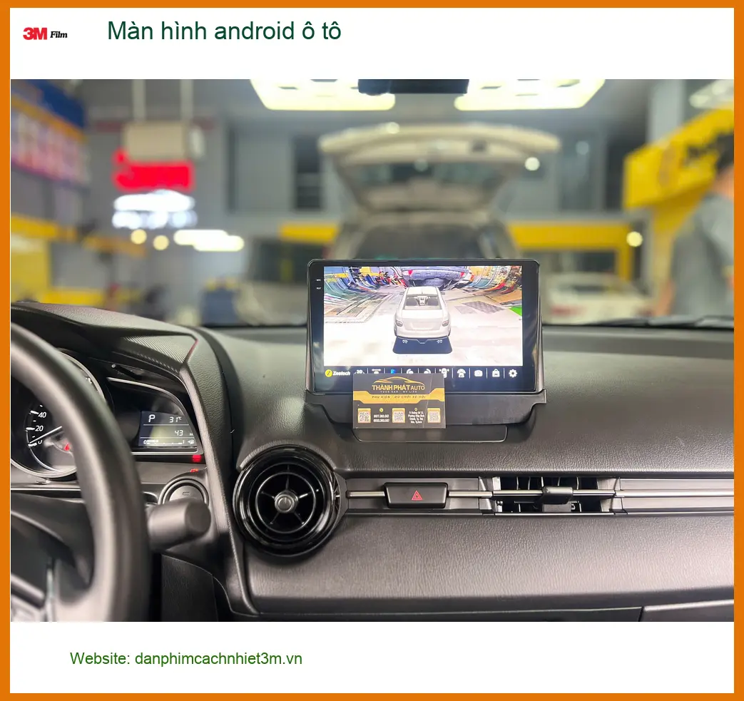 Anh Minh lắp màn hình Android ô tô cho Hyundai Kona tại Hóc Môn