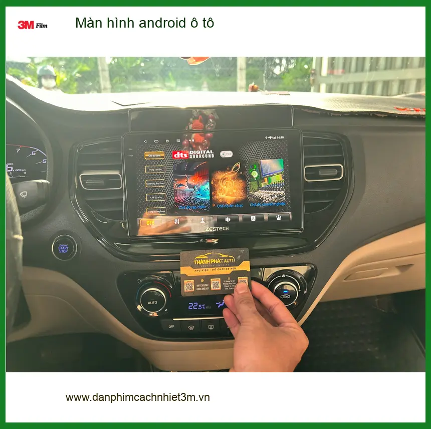 Anh Khải lắp màn hình android ô tô cho Hyundai Santa Fe tại Hóc Môn để tiện dẫn đường ảnh thực tế 5