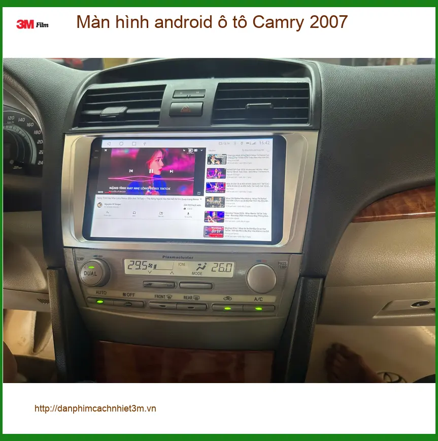 Anh Khôi lắp màn hình Android Camry 2007 tại Nhà Bè để lái xe tiện nghi hơn ảnh thực tế 2