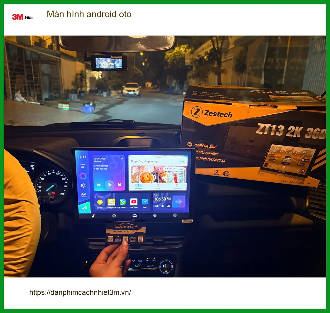 Anh Quân lắp màn hình Android ô tô Hyundai Elantra tại Quận 9 để tiện đi làm