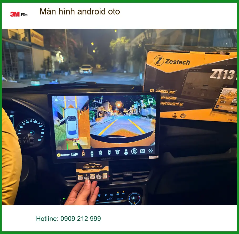 Anh Quân lắp màn hình Android ô tô Hyundai Elantra tại Quận 9 để tiện đi làm ảnh thực tế 2