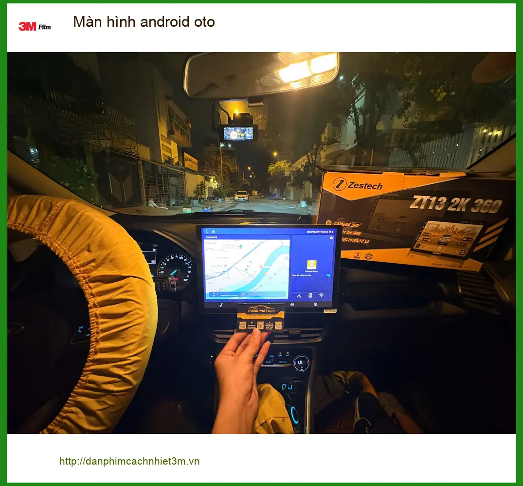 Anh Quân lắp màn hình Android ô tô Hyundai Elantra tại Quận 9 để tiện đi làm ảnh thực tế 3
