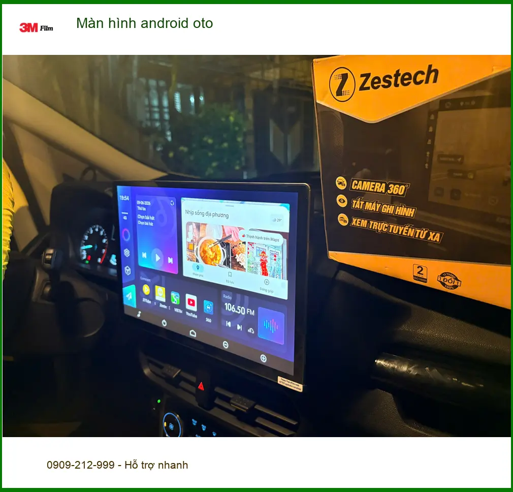 Anh Quân lắp màn hình Android ô tô Hyundai Elantra tại Quận 9 để tiện đi làm ảnh thực tế 4