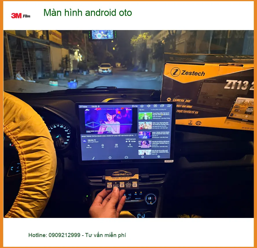 Anh Quân lắp màn hình Android ô tô Hyundai Elantra tại Quận 9 để tiện đi làm ảnh thực tế 5
