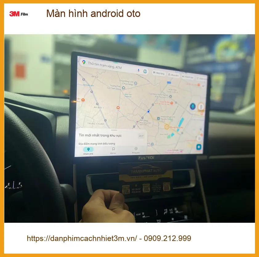 Anh Minh lắp màn hình Android ô tô Mazda 3 tại Quận 9 xem YouTube, bản đồ