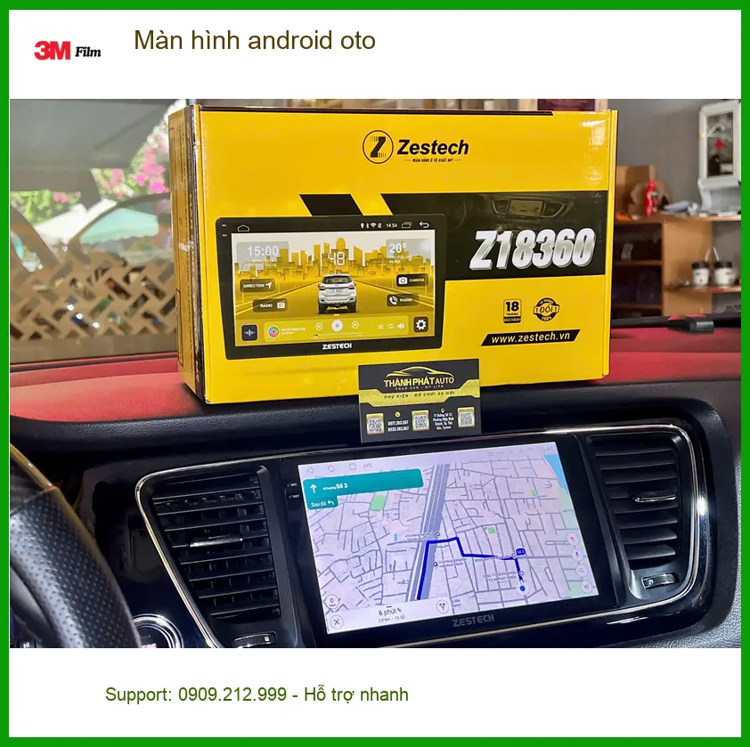Chị Lan Anh lắp màn hình android oto cho Honda CRV vì màn zin cũ giật lag ở Quận 12