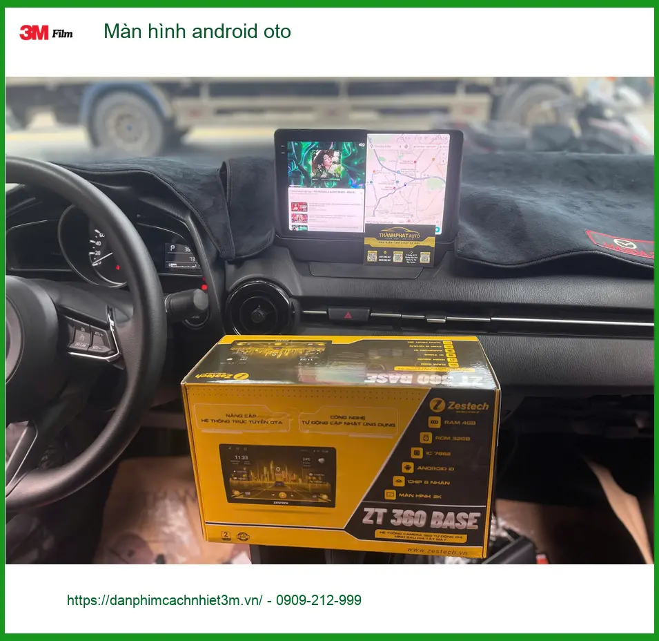 Chị Thảo lắp màn hình android oto cho Hyundai Accent tại Cần Giờ ảnh thực tế 3