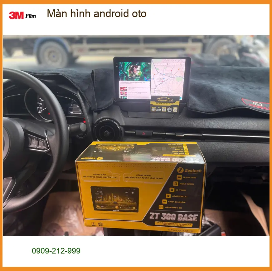 Cô Thảo lắp màn hình Android oto cho Hyundai Accent tại Quận Bình Thạnh ảnh thực tế 2