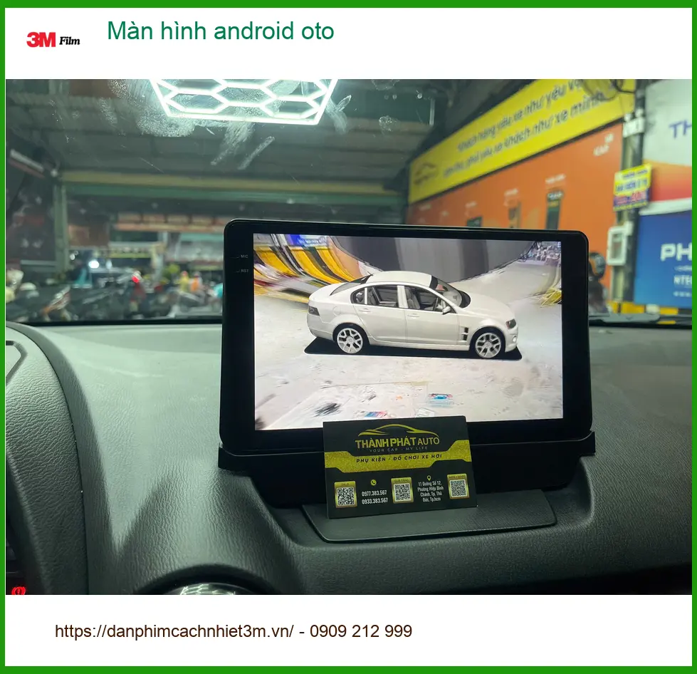 Chú Phú lắp màn hình Android ô tô cho Hyundai Accent tại Quận Tân Bình vì màn zin đã lỗi thời