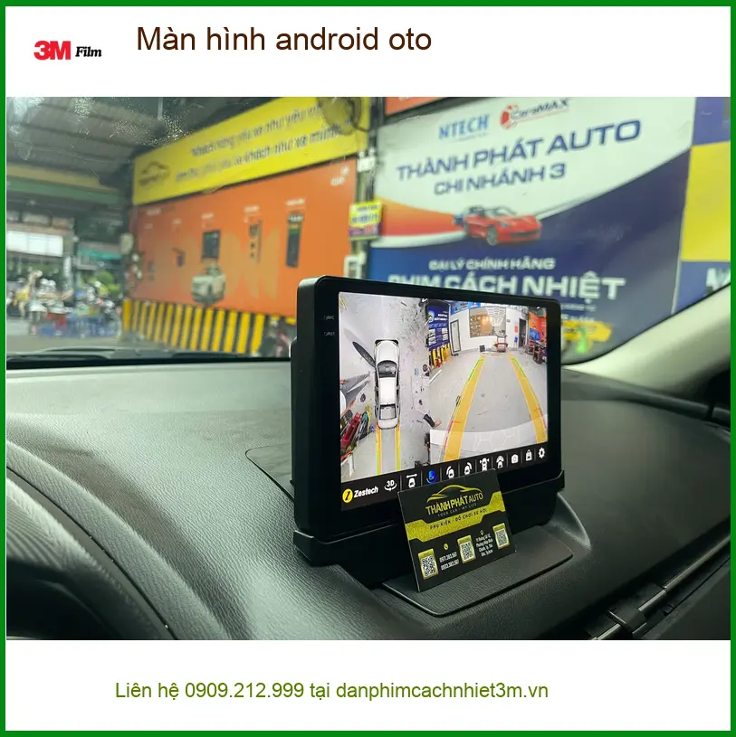 Chú Phú lắp màn hình Android ô tô cho Hyundai Accent tại Quận Tân Bình vì màn zin đã lỗi thời ảnh thực tế 3