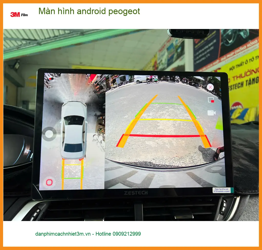 Chị Thảo lắp màn hình Android Peugeot 3008 tại Quận 6 để tiện dẫn đường và giải trí ảnh thực tế 4