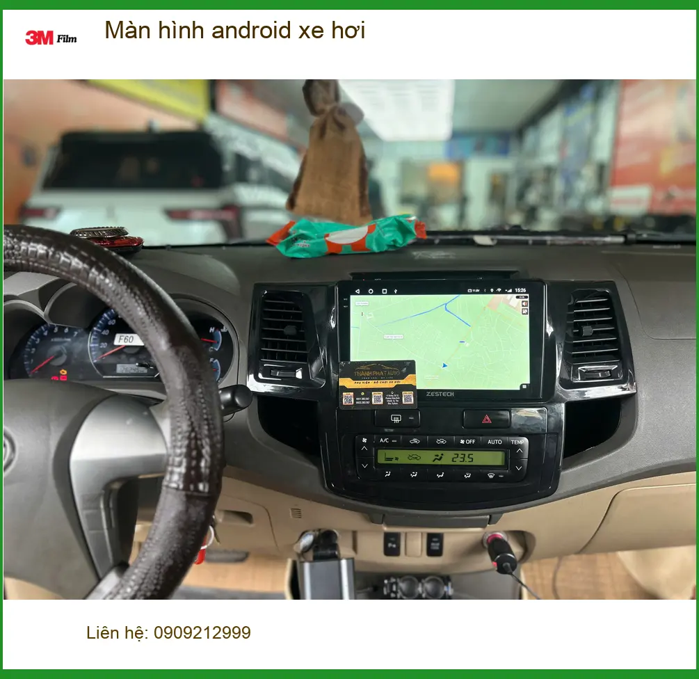 Anh Phát lắp màn hình android xe hơi Hyundai Santa Fe tại Quận 6 để nâng tầm trải nghiệm lái