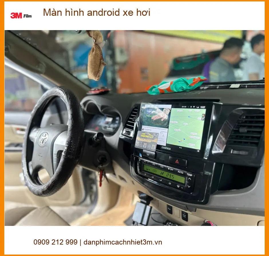 Anh Phát lắp màn hình android xe hơi Hyundai Santa Fe tại Quận 6 để nâng tầm trải nghiệm lái ảnh thực tế 2