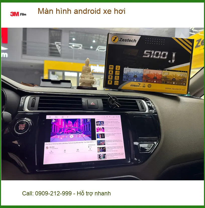 Anh Vỹ lắp màn hình Android xe hơi cho Ford Everest tại Bình Chánh xem YouTube. ảnh thực tế 4