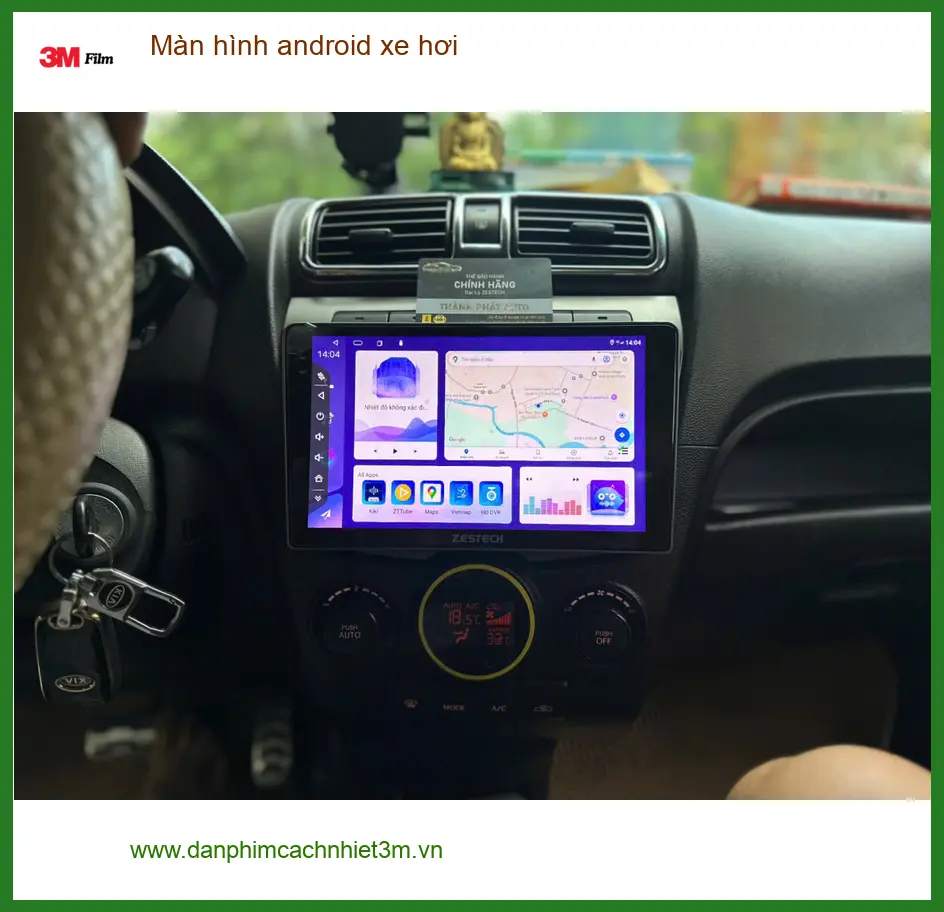 Anh Tân lắp màn hình android xe hơi Toyota Camry ở Quận 9. ảnh thực tế 2
