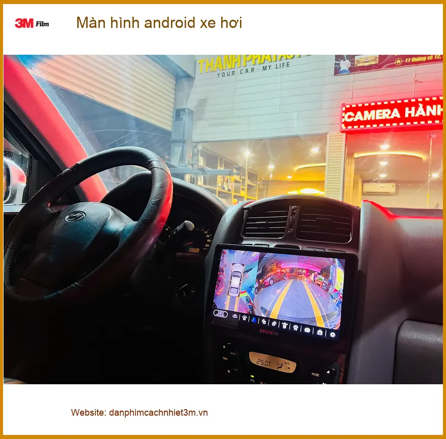 Chị Thảo lắp màn hình Android xe cho Mazda 3 ở Hóc Môn xem YouTube tiện lợi ảnh thực tế 3