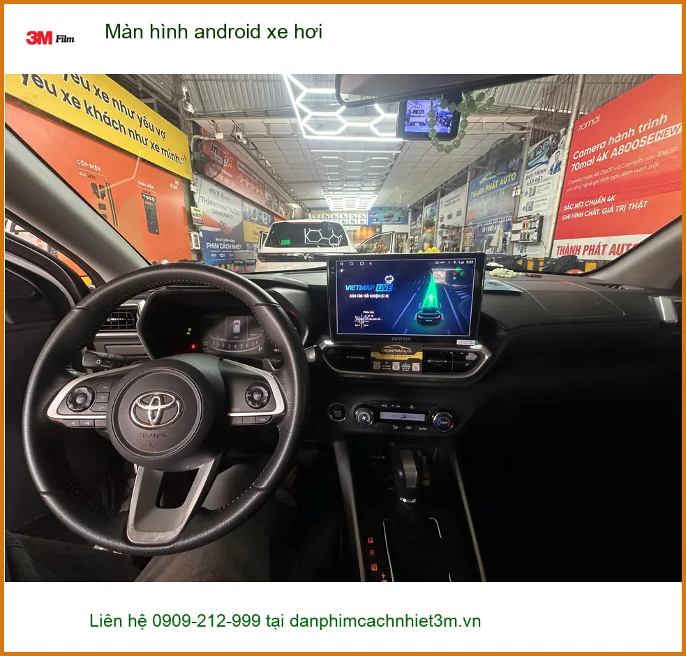 Anh Tùng lắp màn hình Android xe hơi cho Hyundai Kona tại Quận 2