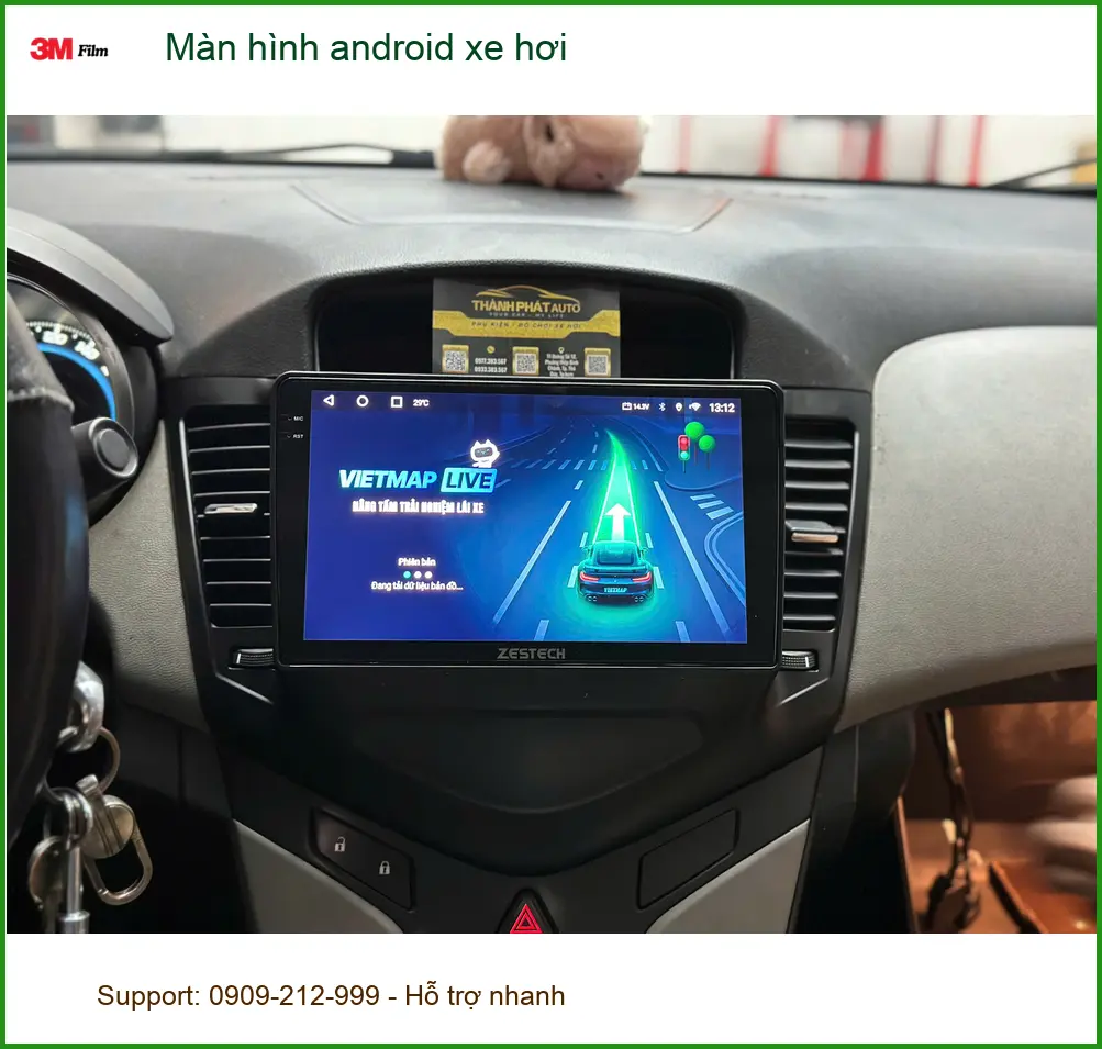 Anh Huy lắp màn hình android xe hơi Hyundai Accent tại Hóc Môn nâng cấp tiện ích. ảnh thực tế 3