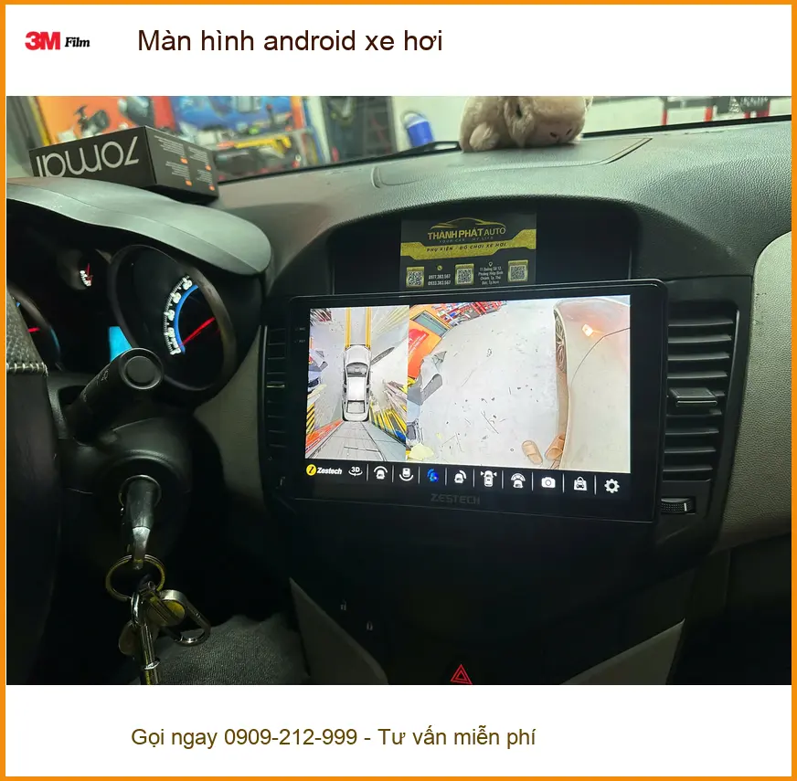 Anh Huy lắp màn hình android xe hơi Hyundai Accent tại Hóc Môn nâng cấp tiện ích. ảnh thực tế 4