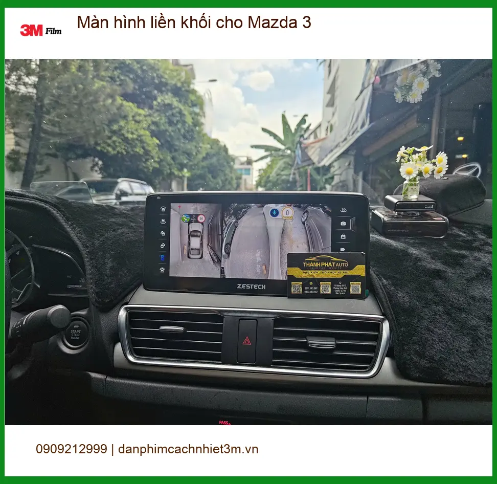 Anh Minh lắp màn hình liền khối cho Mazda 3 tại Củ Chi để nâng cấp trải nghiệm giải trí ảnh thực tế 2