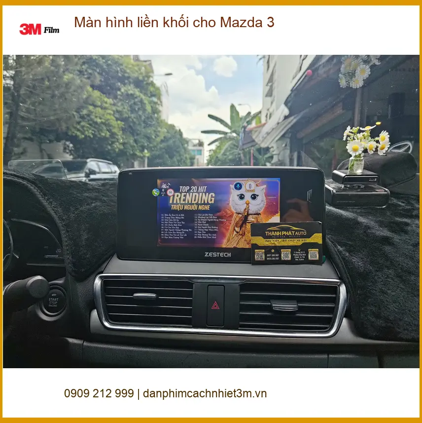 Anh Minh lắp màn hình liền khối cho Mazda 3 tại Củ Chi để nâng cấp trải nghiệm giải trí ảnh thực tế 4