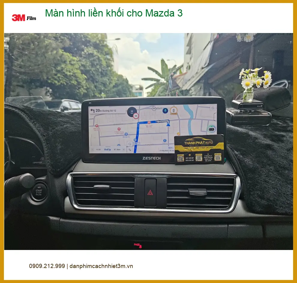 Anh Minh lắp màn hình liền khối cho Mazda 3 tại Củ Chi để nâng cấp trải nghiệm giải trí ảnh thực tế 5