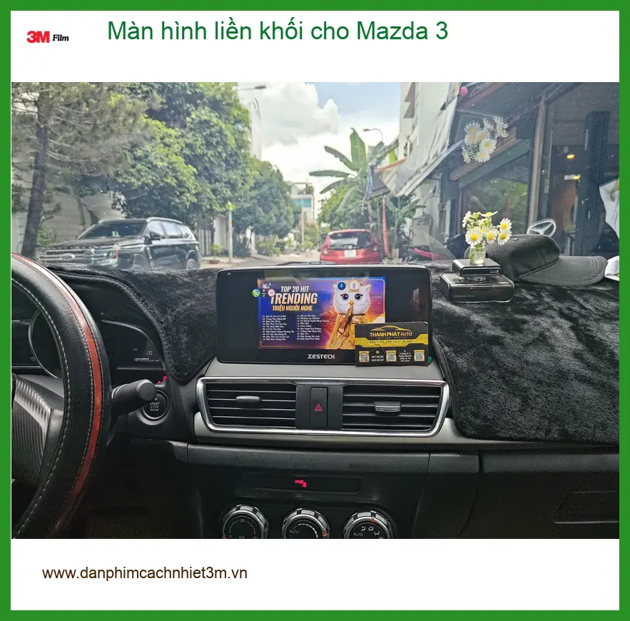Anh Khang lắp màn hình liền khối cho Mazda 3 Quận Thủ Đức để nâng tầm không gian nội thất ảnh thực tế 2