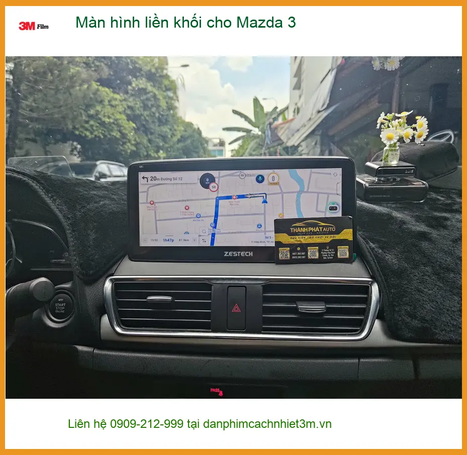 Anh Khang lắp màn hình liền khối cho Mazda 3 Quận Thủ Đức để nâng tầm không gian nội thất ảnh thực tế 4