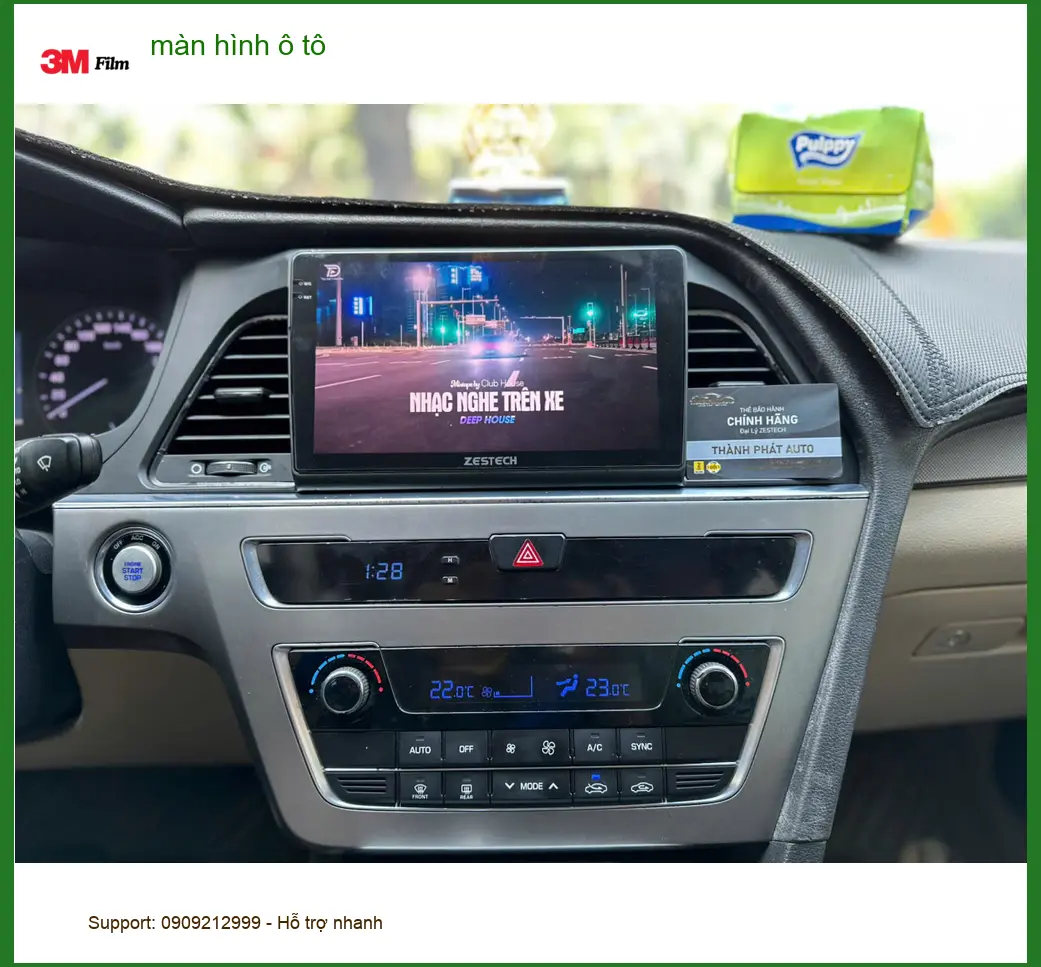 Chị Thảo lắp màn hình ô tô Hyundai Accent tại Quận 6 tiện dẫn đường ảnh thực tế 2