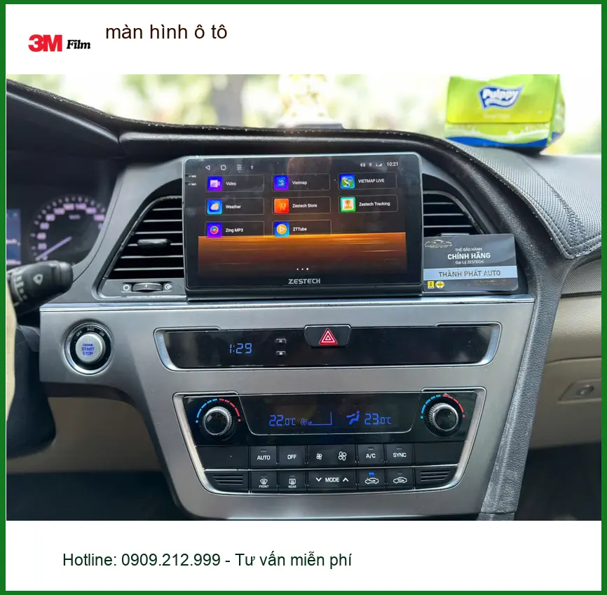 Chị Thảo lắp màn hình ô tô Hyundai Accent tại Quận 6 tiện dẫn đường ảnh thực tế 3