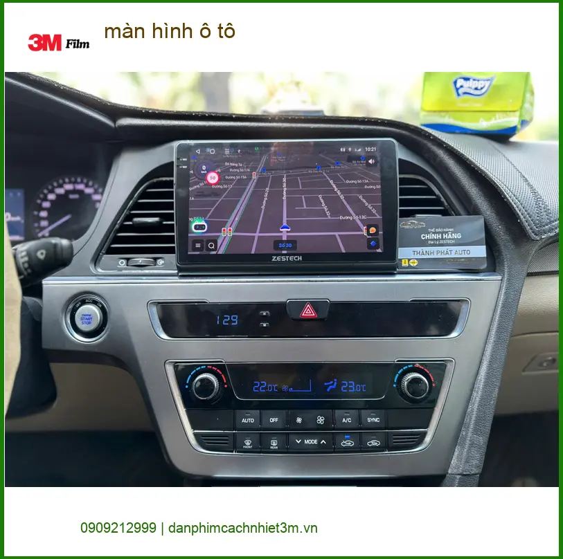 Chị Thảo lắp màn hình ô tô Hyundai Accent tại Quận 6 tiện dẫn đường ảnh thực tế 4