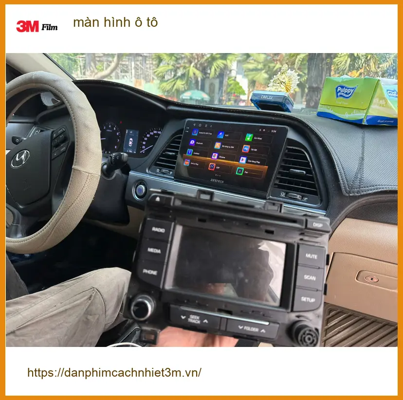 Anh Tuấn Kiệt lắp màn hình ô tô Hyundai Accent tại Quận Bình Thạnh để nâng cấp tiện ích ảnh thực tế 3