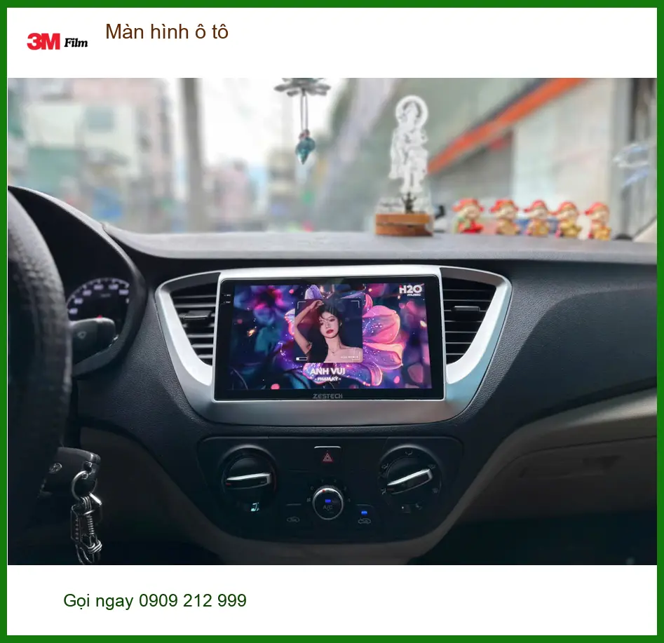 Anh Lâm lắp màn hình ô tô Toyota Vios ở Bình Thạnh, thay màn zin cũ ảnh thực tế 2