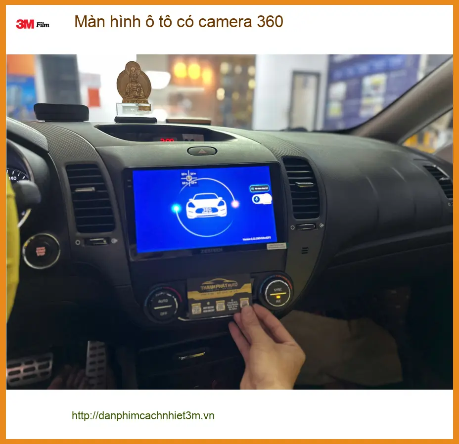 Chị Thảo lắp màn hình ô tô có camera 360 cho Kia K3 tại Quận 3 ảnh thực tế 2