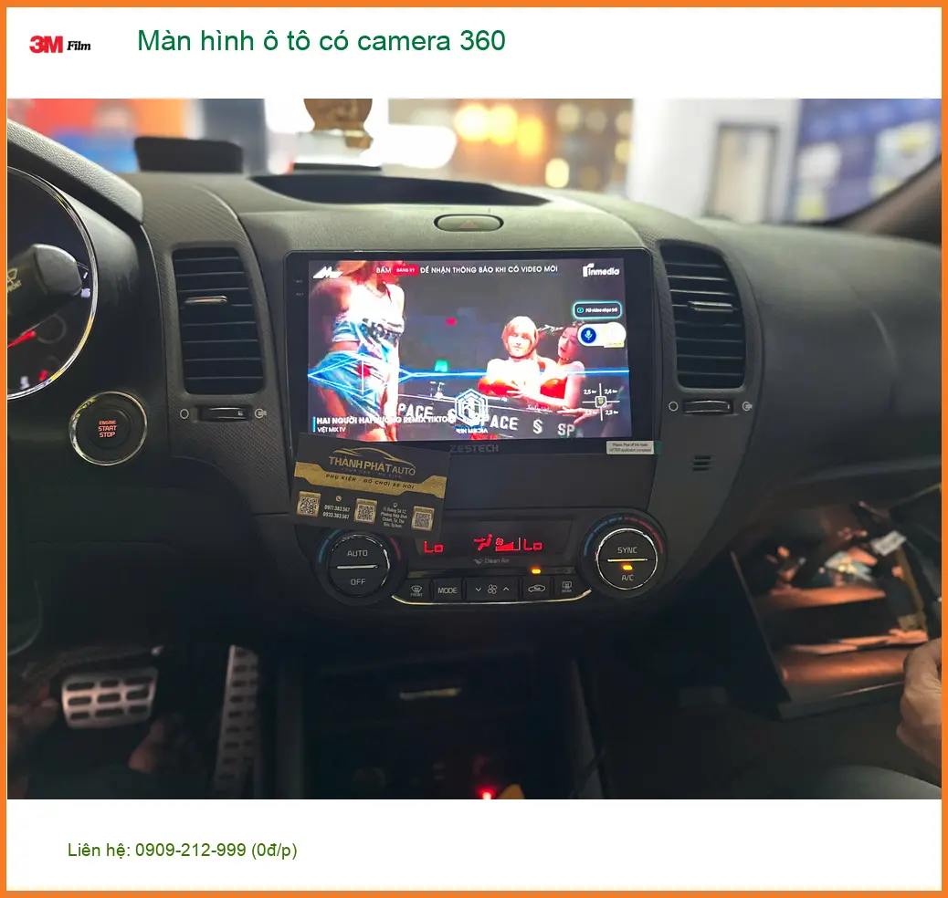 Chị Thảo lắp màn hình ô tô có camera 360 cho Kia K3 tại Quận 3 ảnh thực tế 3