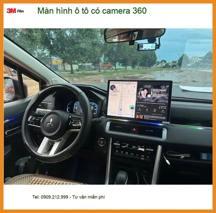 Chú Sơn lắp màn hình ô tô có camera 360 cho Ford Everest ở Gò Vấp ảnh thực tế 2