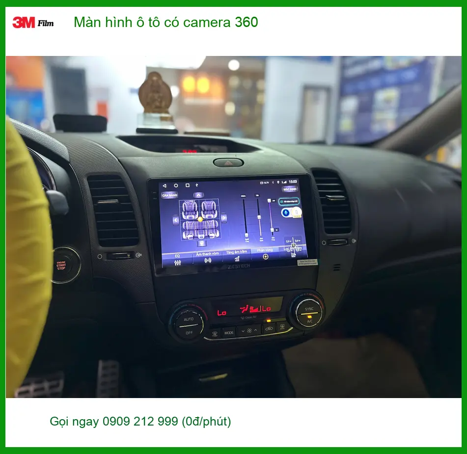 Chú Lâm nâng cấp màn hình ô tô 360 cho Kia Carnival tại Quận 2