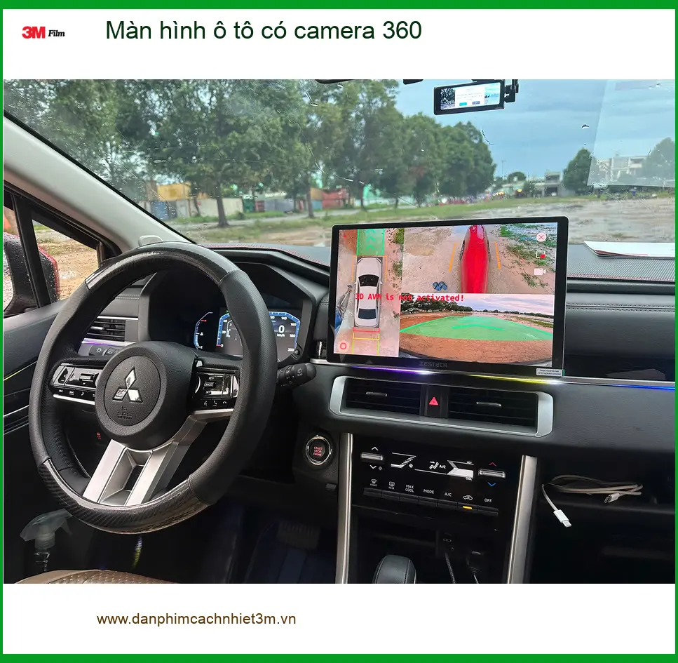 Chị Yến lắp màn hình ô tô có camera 360 cho Hyundai Santa Fe tại Quận 2 để tiện quan sát ảnh thực tế 4