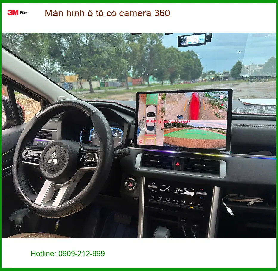 Chị Thảo lắp Màn hình ô tô có camera 360 cho Hyundai Accent ở Bình Chánh ảnh thực tế 3