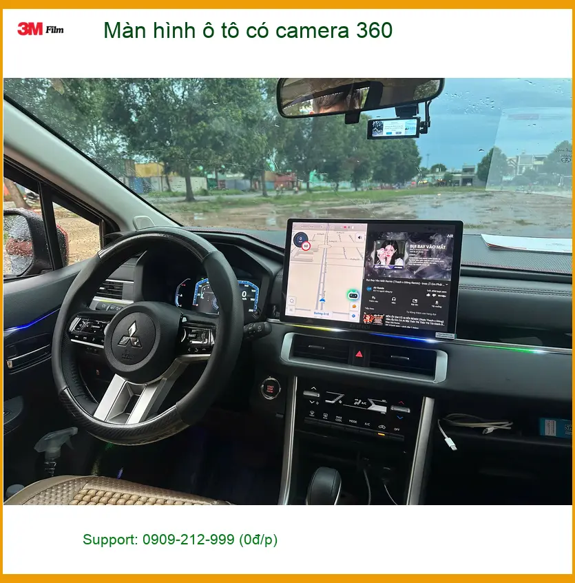 Chị Thảo lắp Màn hình ô tô có camera 360 cho Hyundai Accent ở Bình Chánh ảnh thực tế 4