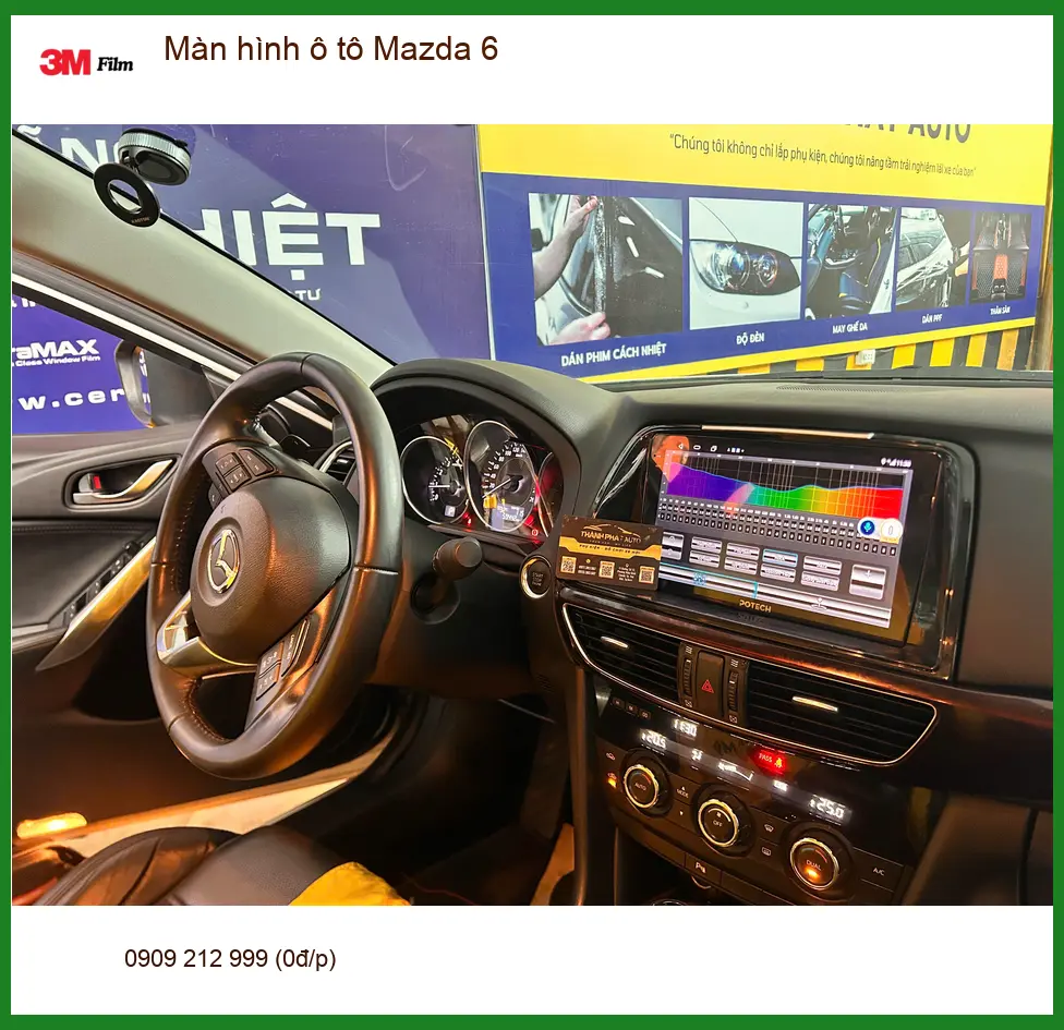 Địa chỉ lắp màn hình Android Mazda 6 cho Anh Hải tại Quận 6 để giải trí ảnh thực tế 3