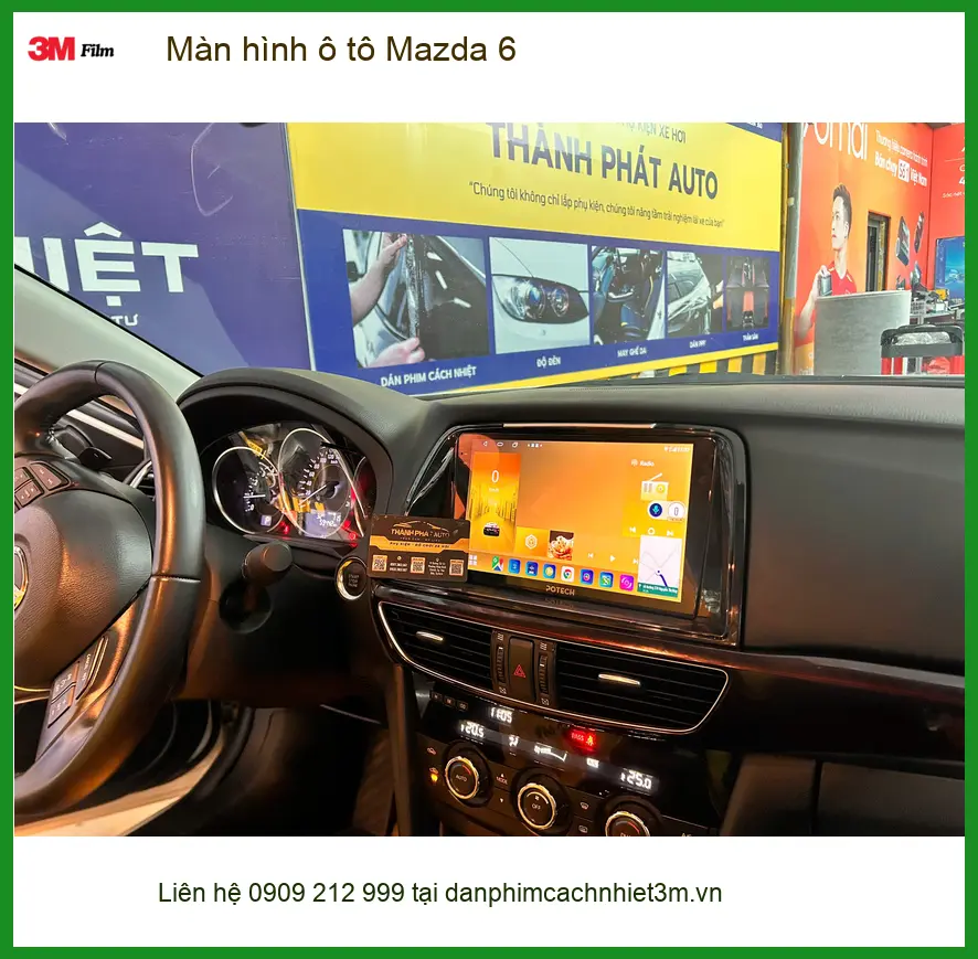 Anh Khải nâng cấp Màn hình ô tô Mazda 6 tại Quận 5 vì màn hình zin đã cũ
