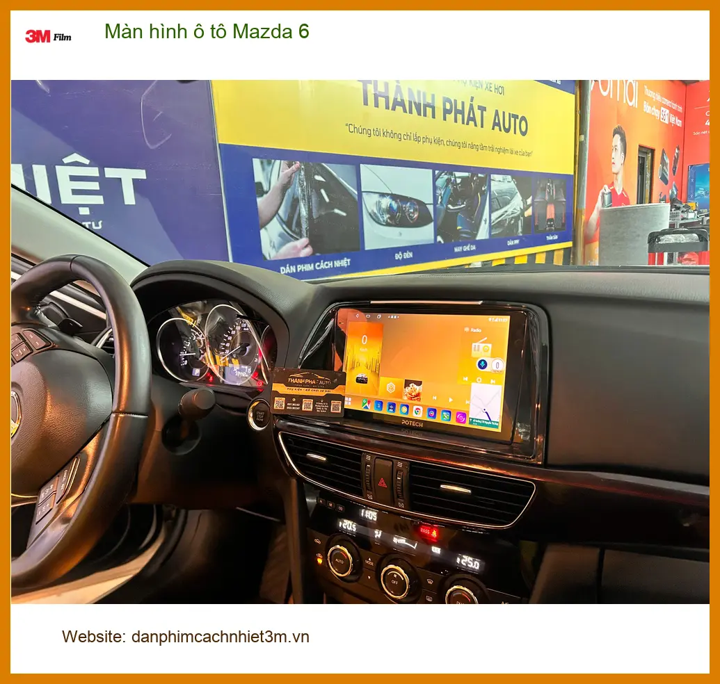 Anh Minh lắp màn hình ô tô Mazda 6 tại Quận 12 để trải nghiệm công nghệ mới ảnh thực tế 2