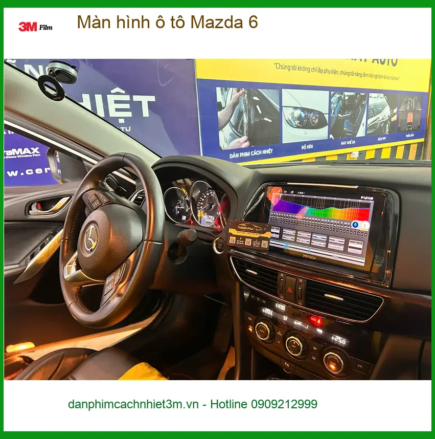 Anh Minh lắp màn hình ô tô Mazda 6 tại Quận 12 để trải nghiệm công nghệ mới ảnh thực tế 5