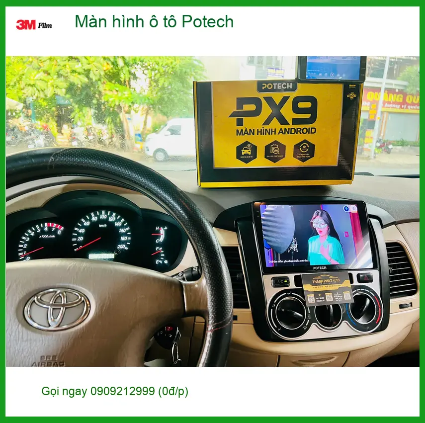 Anh Phong lắp màn hình ô tô Potech cho Kia K3 tại Thủ Đức
