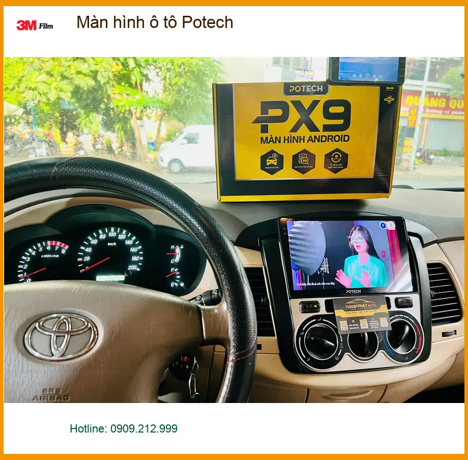 Anh Phong lắp màn hình ô tô Potech cho Kia K3 tại Thủ Đức ảnh thực tế 2