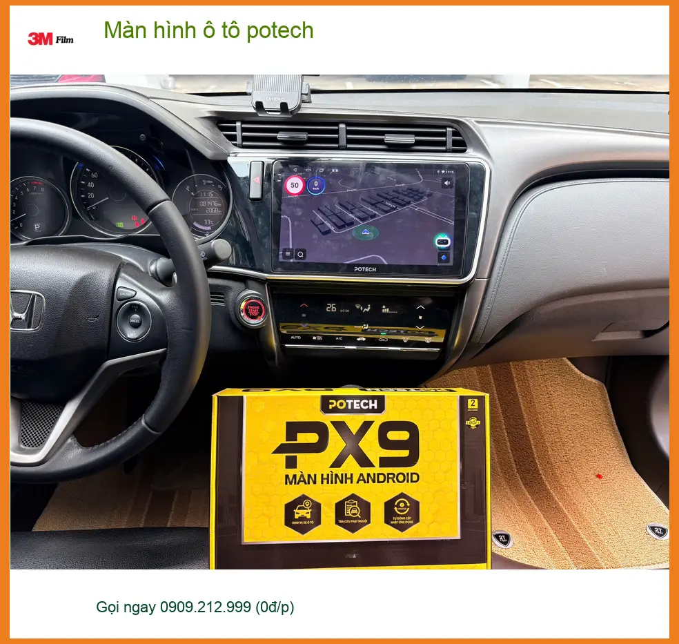 Chị Lan Anh lắp màn hình ô tô Potech cho Mazda CX-5 tại Quận 3 ảnh thực tế 3