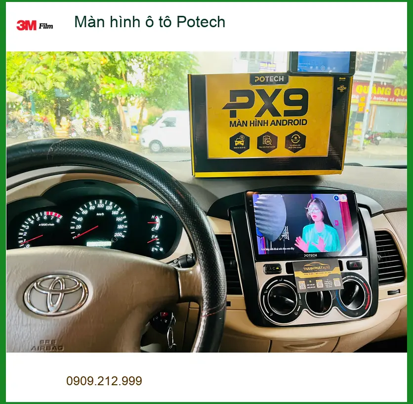 Chị Mai lắp màn hình ô tô Potech cho Honda CR-V tại Quận Gò Vấp ảnh thực tế 2
