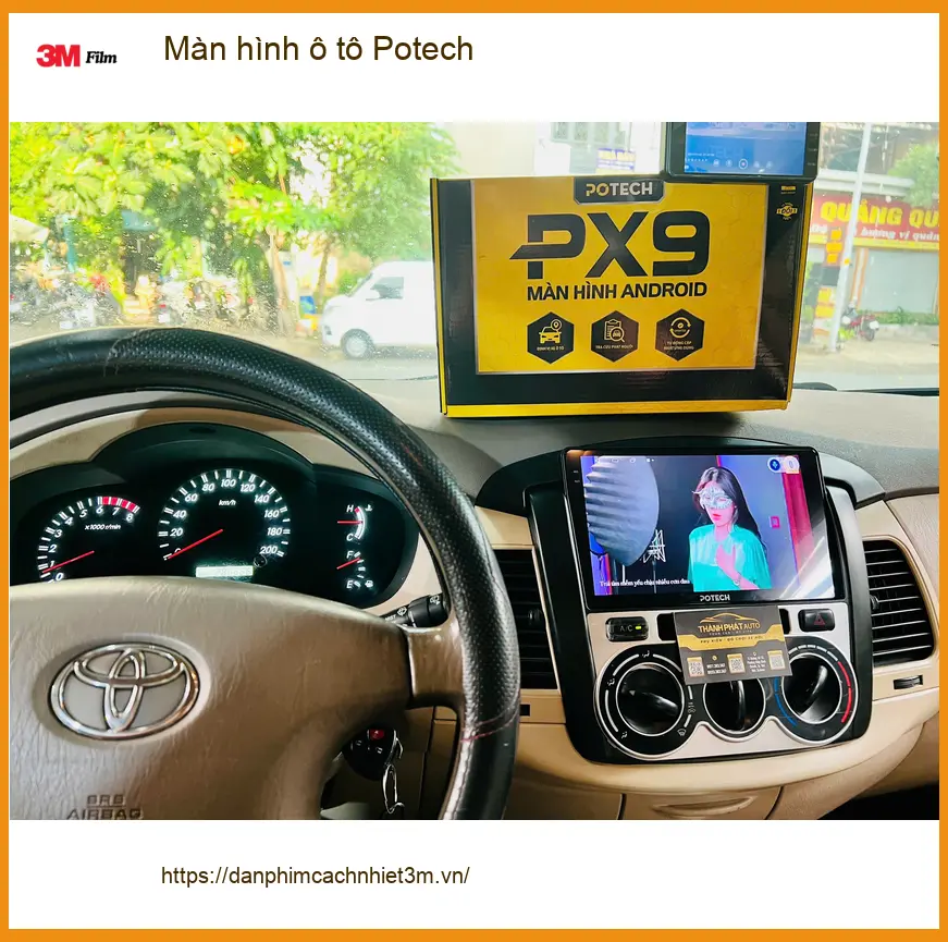 Chị Mai lắp màn hình ô tô Potech cho Honda CR-V tại Quận Gò Vấp ảnh thực tế 3