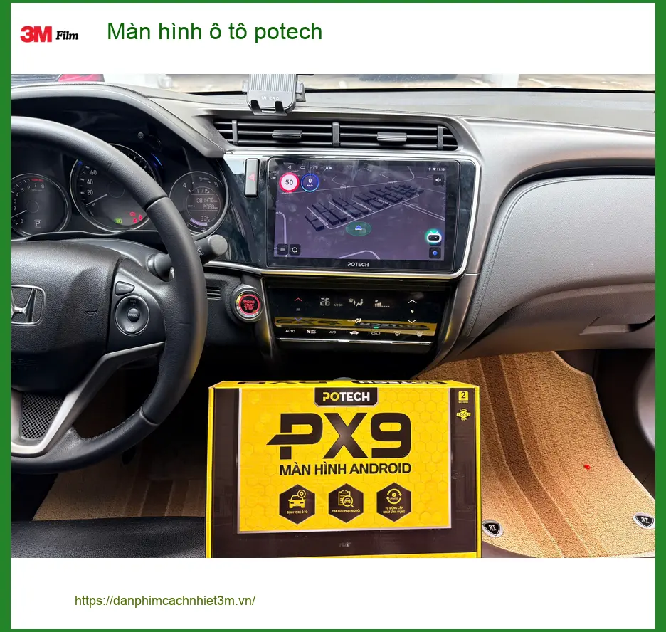 Chị Diễm nâng cấp màn hình Potech cho Hyundai Elantra tại Quận 2 ảnh thực tế 2